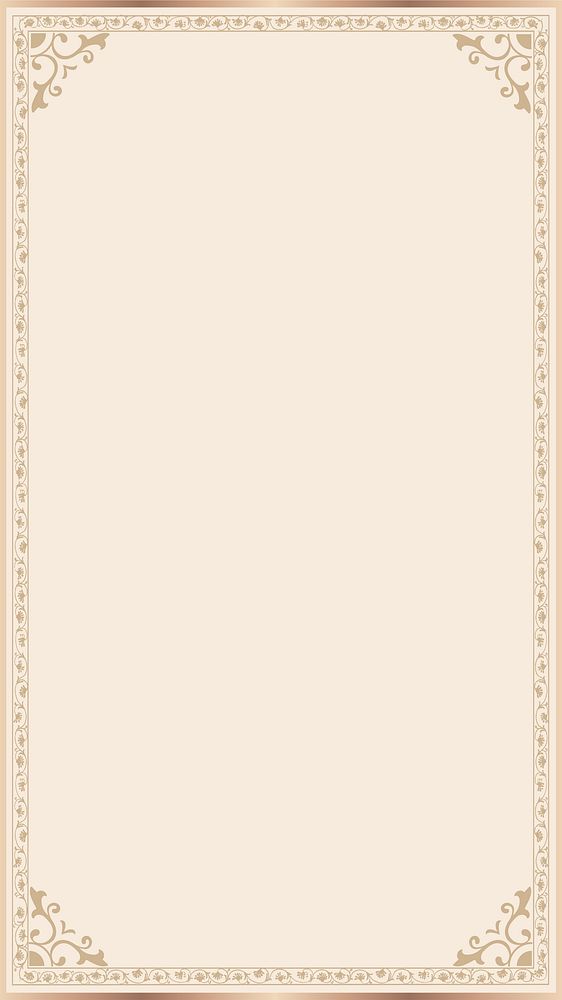 Vintage ornamental frame iPhone wallpaper background