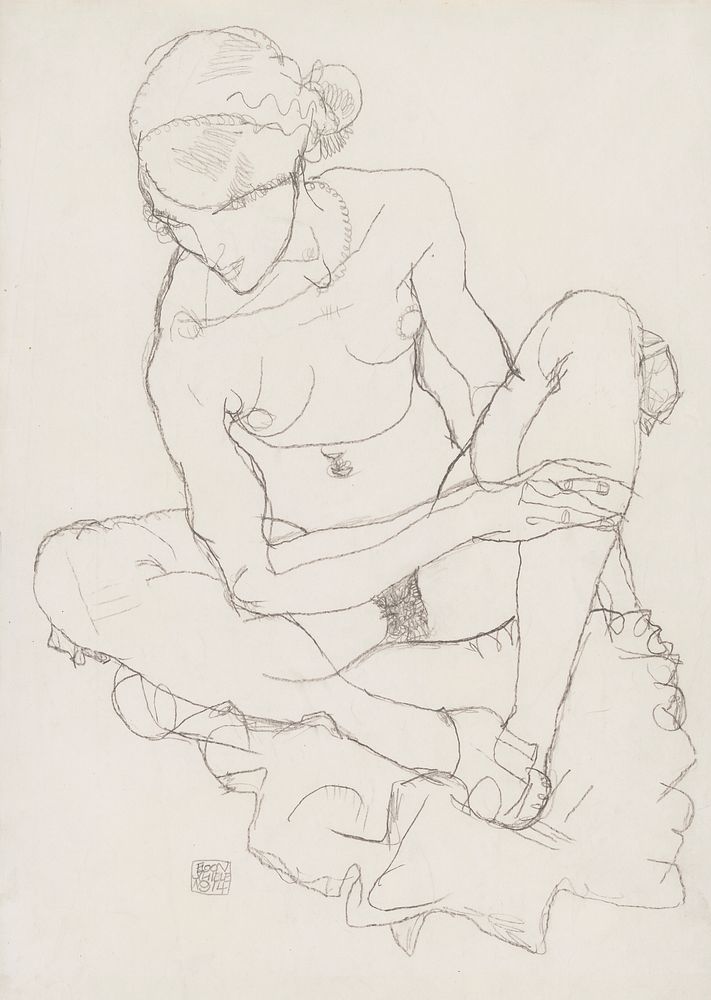 Untitled by Egon Schiele