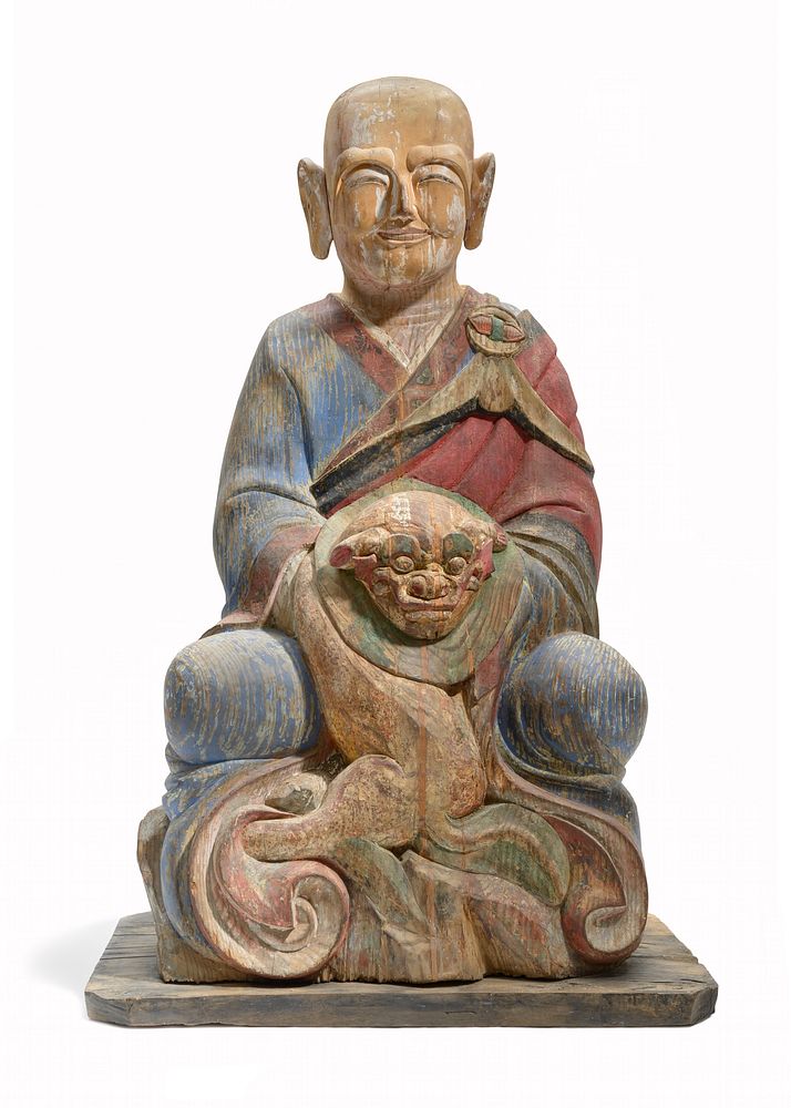 Wooden Seated Arhat