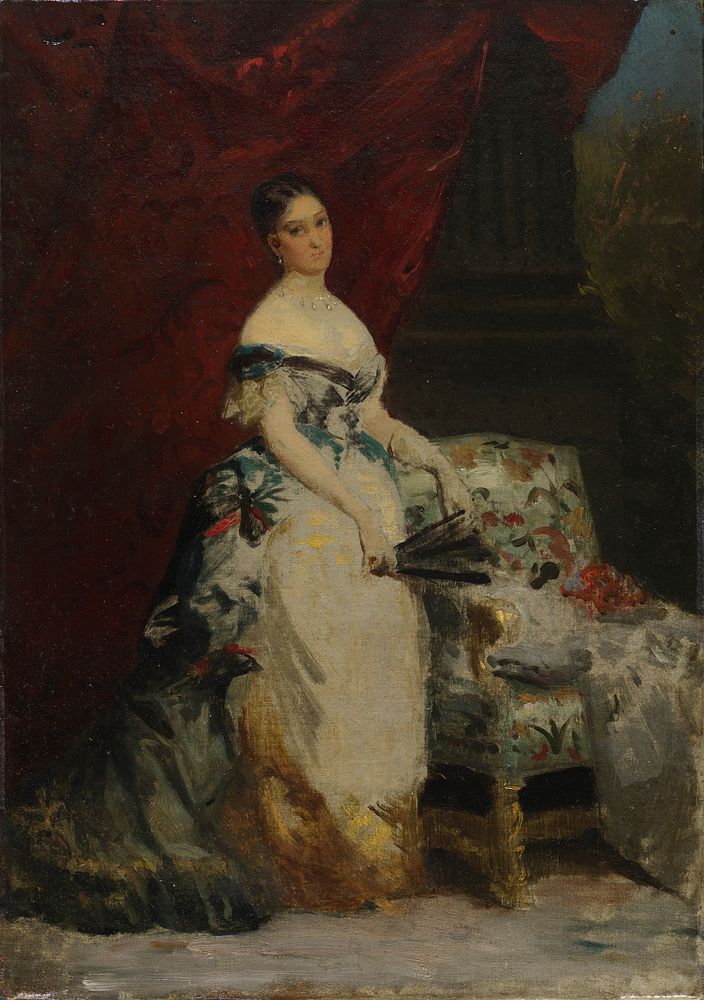 Portrait of Princess Brancaccio-Massimo, nee Mary Elizabeth Hickson-Field by Louis Edouard Dubufe