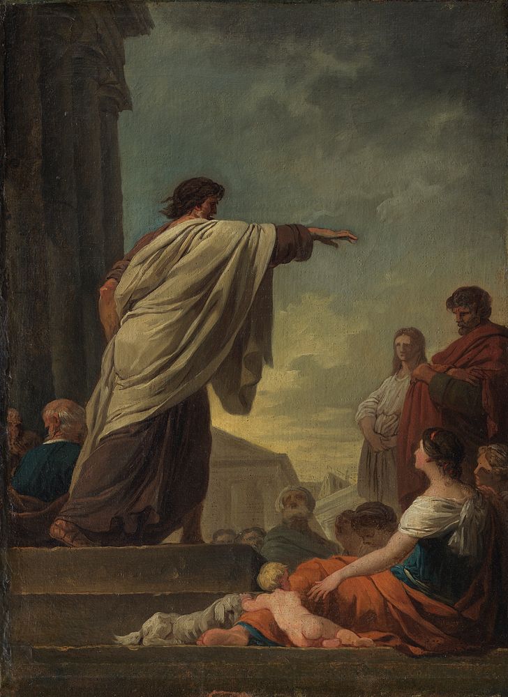 The Predication of Saint Paul by Joseph Benoiit Suvee