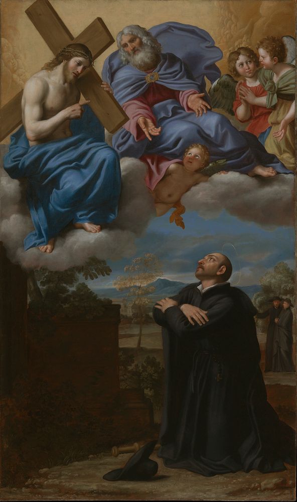 Saint Ignatius of Loyola's Vision of Christ and God the Father at La Storta by Domenichino Zampieri