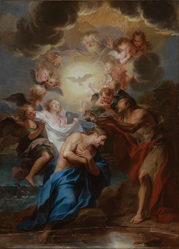 The Baptism of Christ by Antoine Coypel
