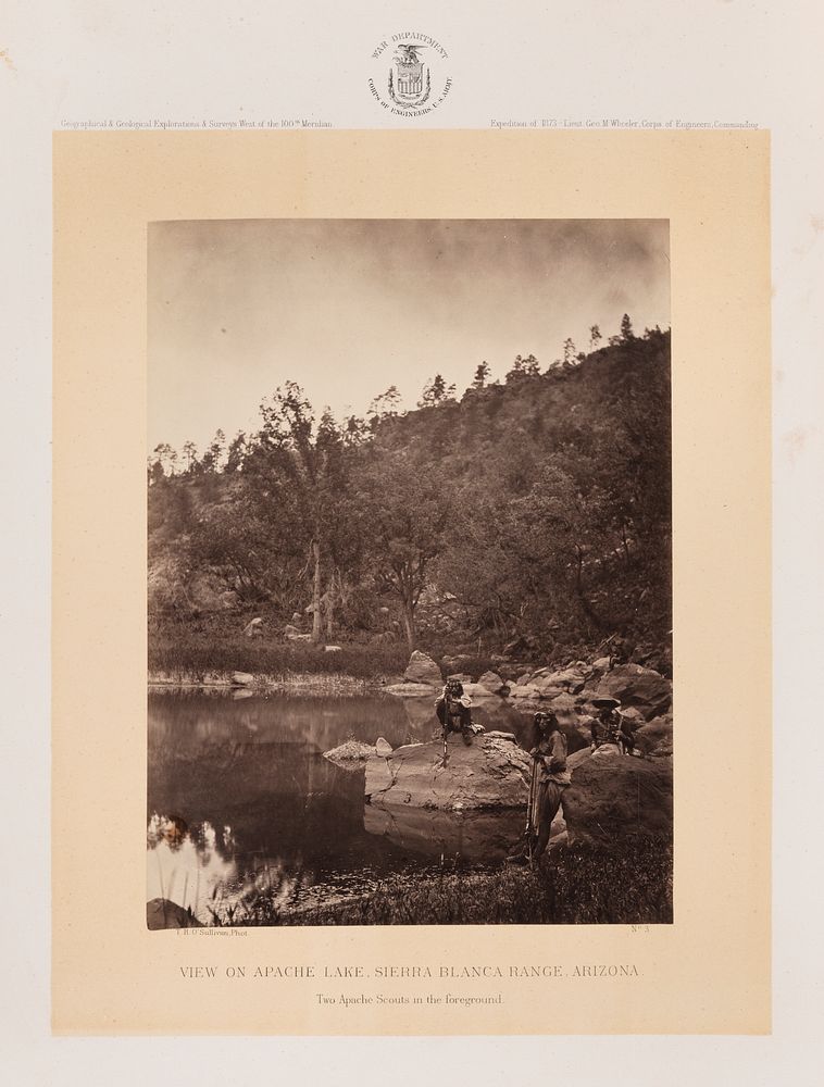 View on Apache Lake, Sierra Blanca Range, Arizona by William Abraham Bell and Timothy H O Sullivan