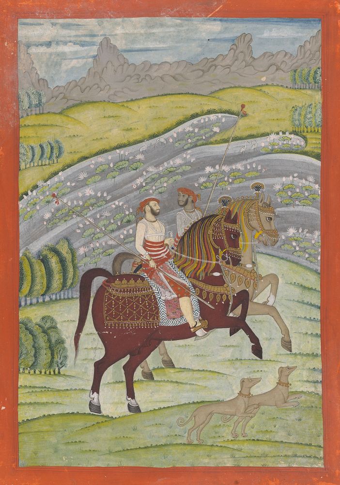 Shatrujit Singh of Datia (Reigned 1762-1801) on Horseback