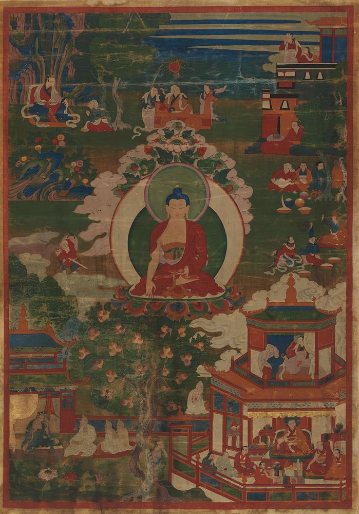 Buddha Shakyamuni and Narrative Scenes