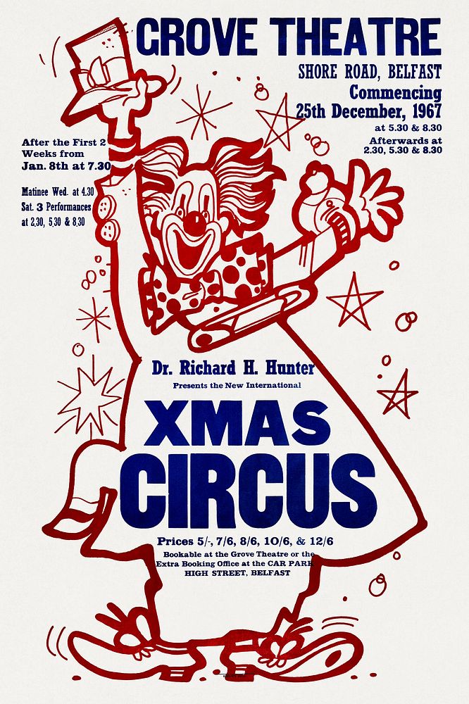 Dr Hunter Papers - Circus Poster (2018) chromolithograph. Original public domain image from Wikipedia. Digitally enhanced by…