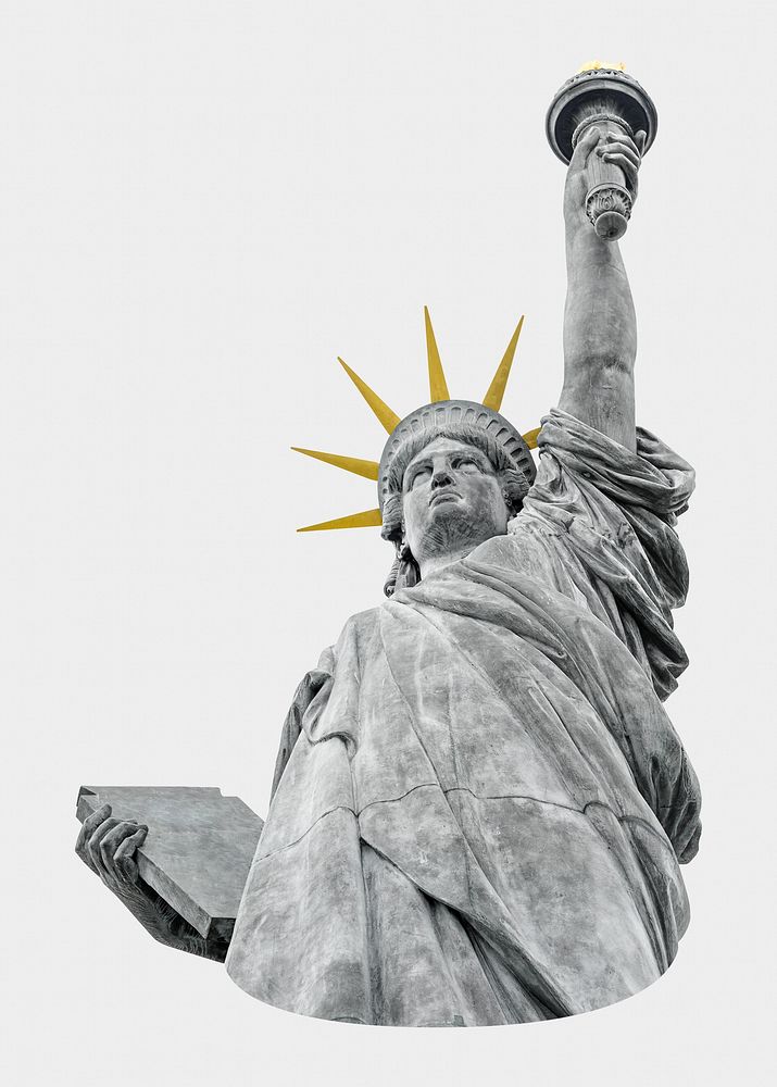 Statue of Liberty black & white