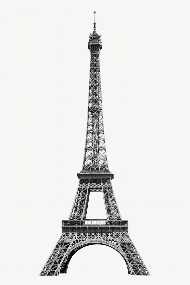 Paris Eiffel Tower in black & white
