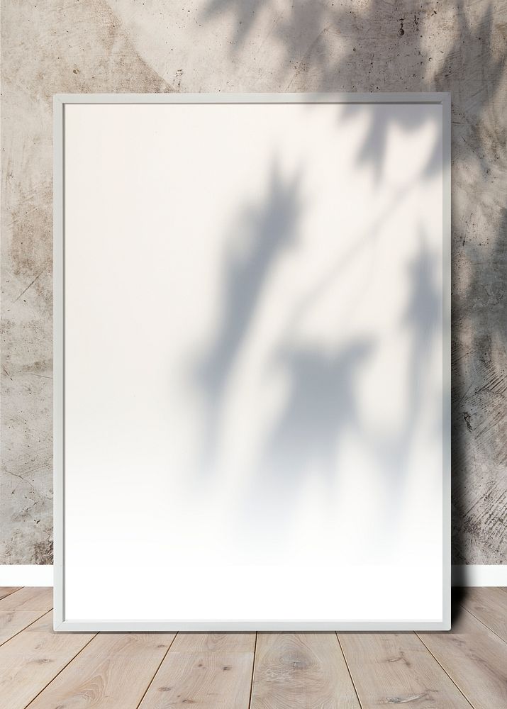 Frame mockup against a textured wall