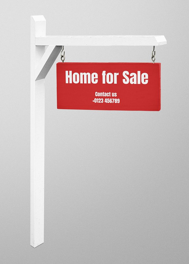 Estate sign mockup psd