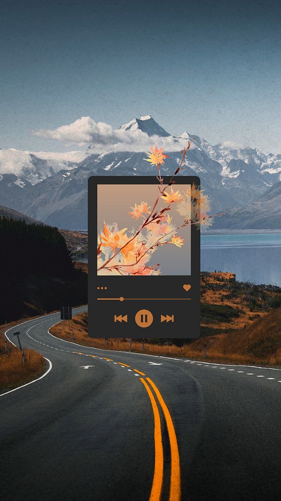 Road trip playlist iPhone wallpaper