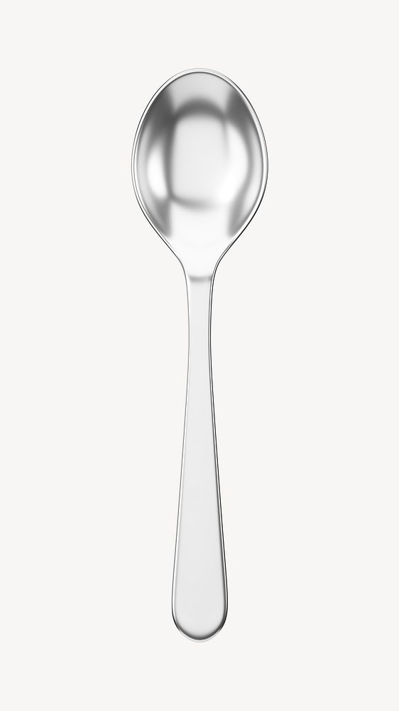3D spoon cutlery, element illustration
