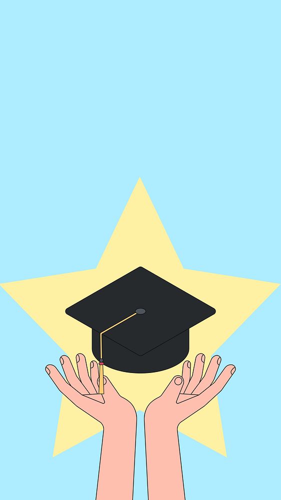 Hands presenting graduate cap iPhone | Free Photo - rawpixel