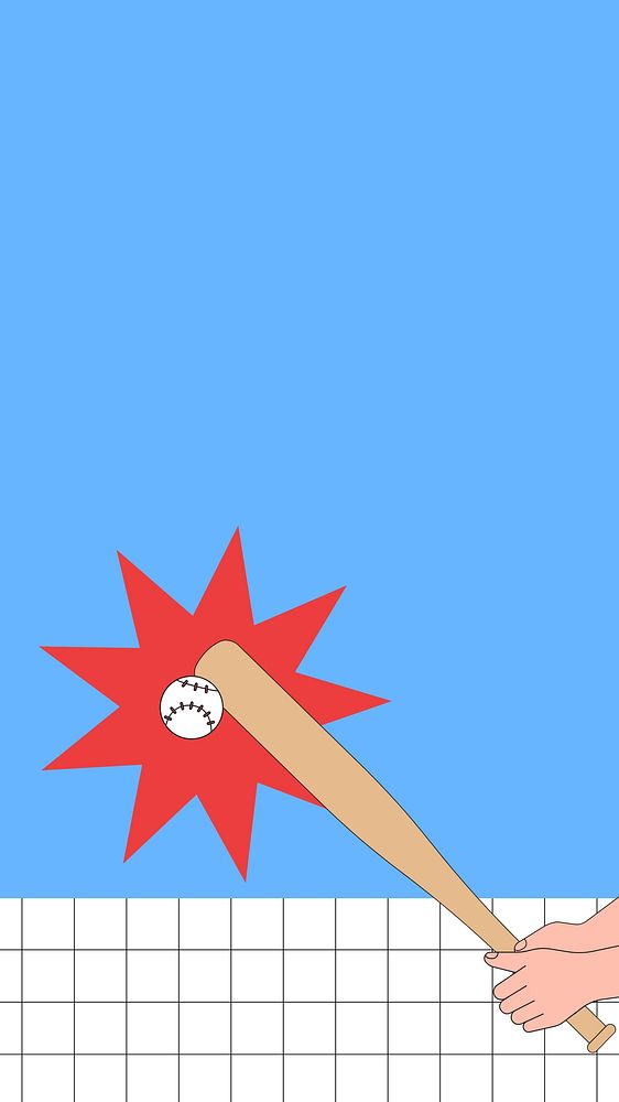 Baseball Home Run Iphone Wallpaper Free Photo Rawpixel