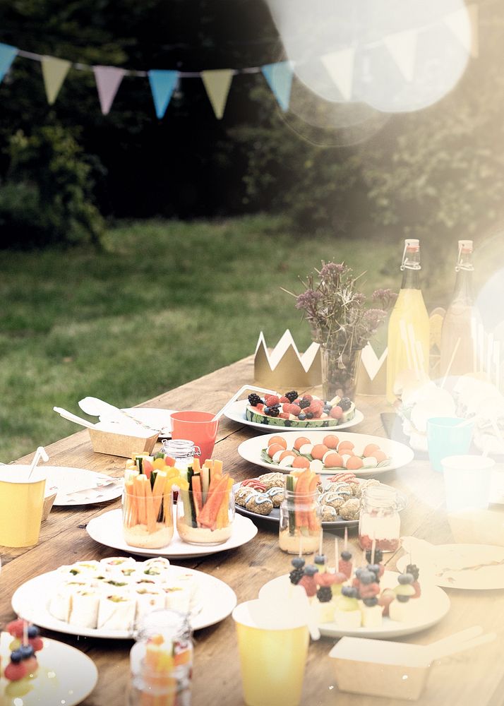 Birthday party table background