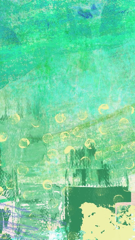 Abstract green paper iPhone wallpaper