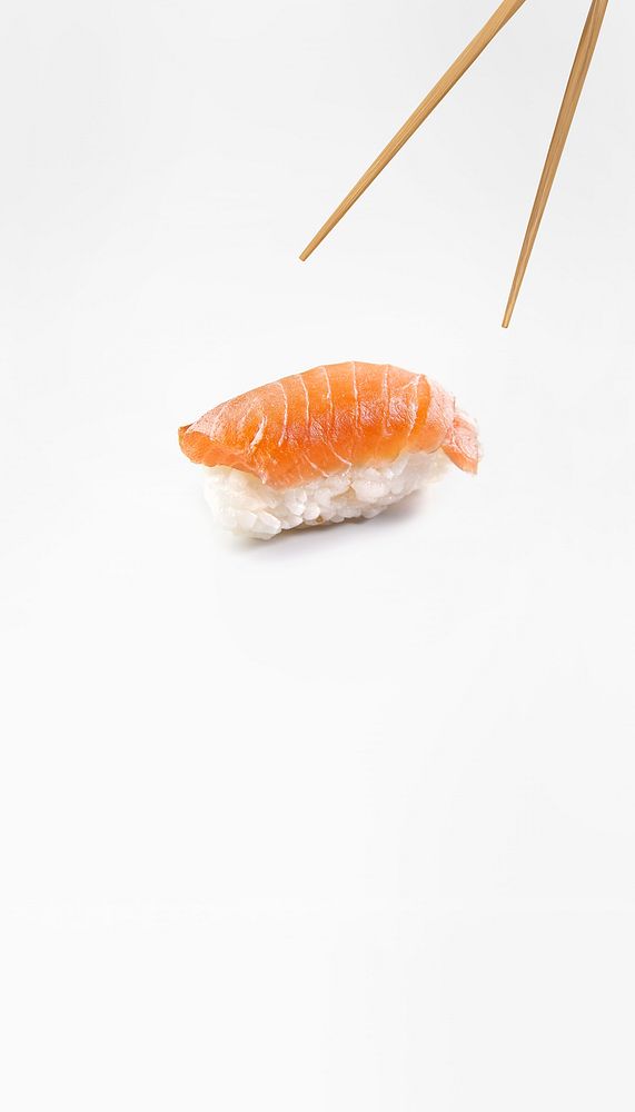 Salmon sushi iPhone wallpaper, Japanese food image