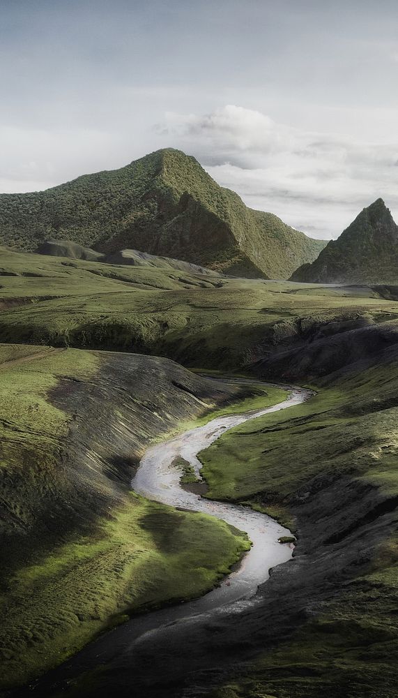 Mountain landscape iPhone wallpaper, nature image
