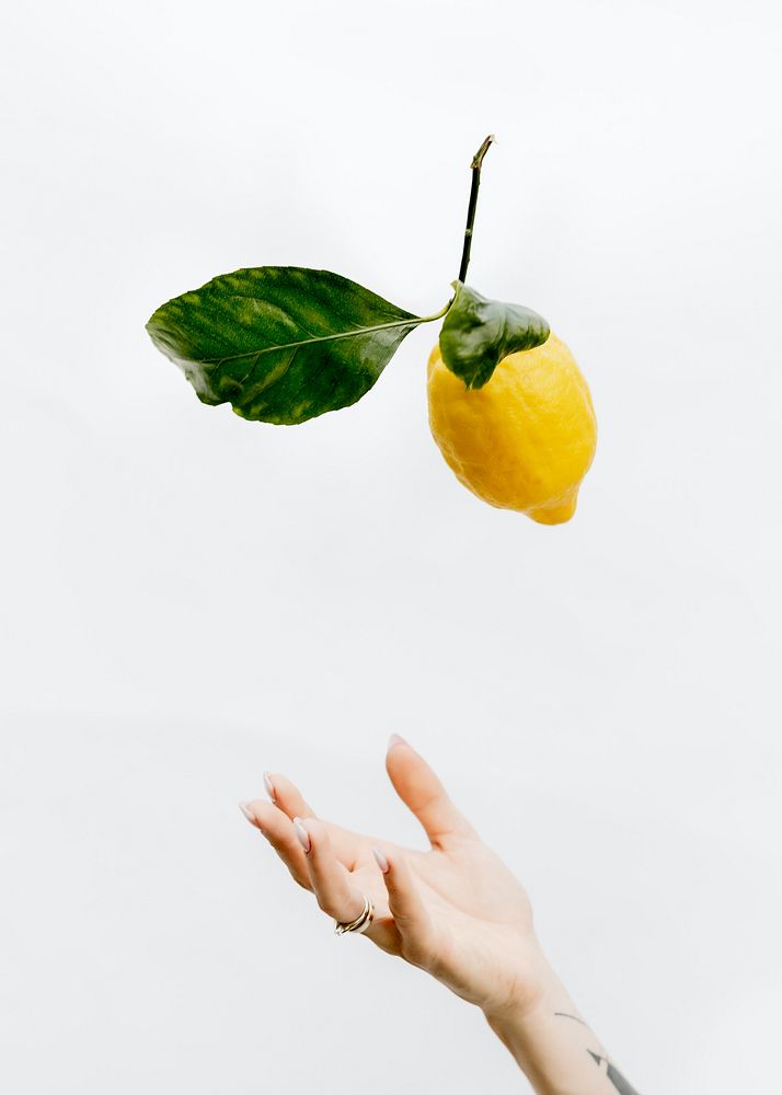 Lemon fruit background, food image