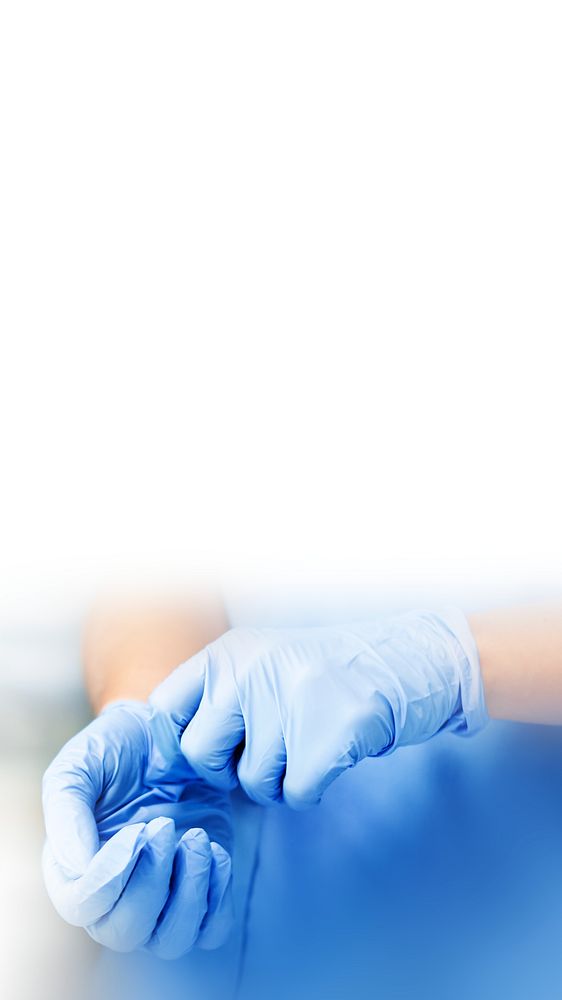 Medical gloves iPhone wallpaper, health image