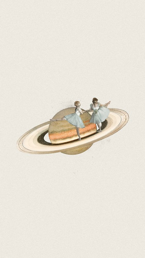 Dancing ballerinas, aesthetic Saturn remix