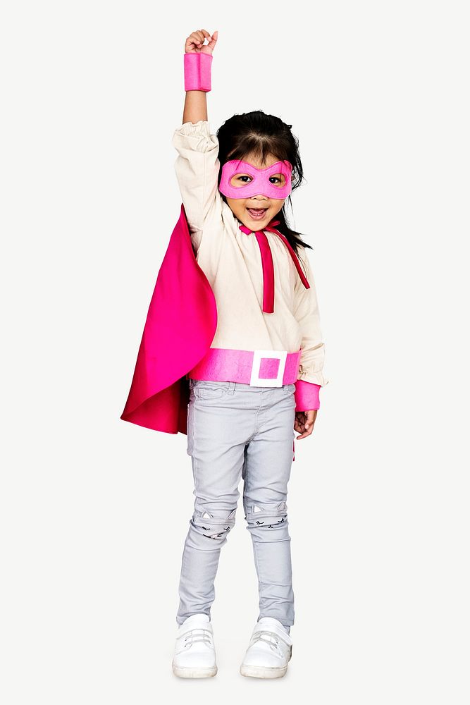 Child in super girl costume psd