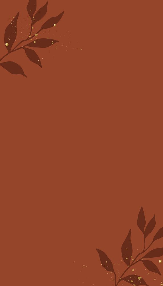 Brown botanical iPhone wallpaper background