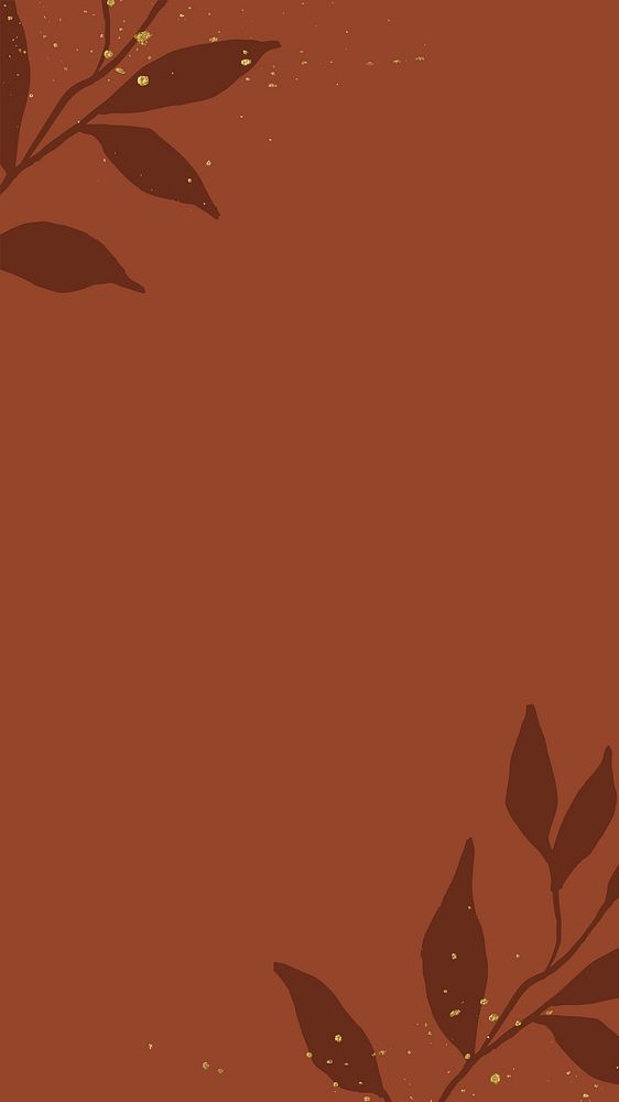 Brown botanical iPhone wallpaper background
