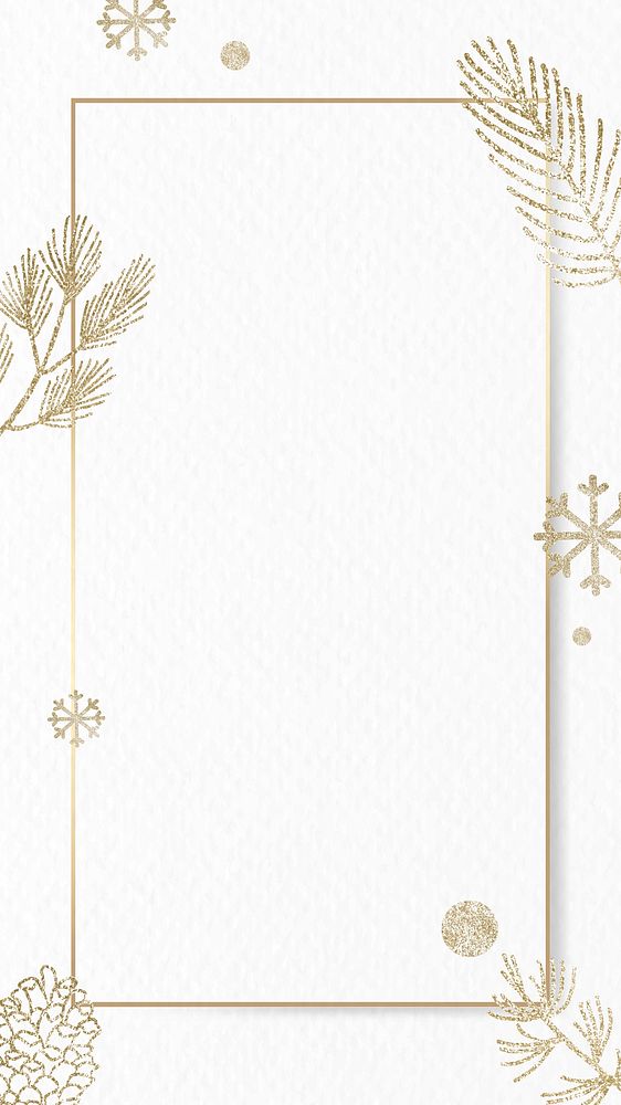 Festive white Christmas iPhone wallpaper background