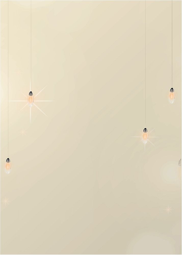 Light bulbs, beige background design