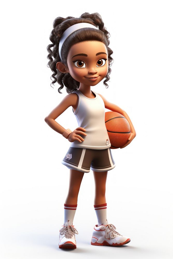 Basketball athlete cartoon sports. AI generated Image by rawpixel.