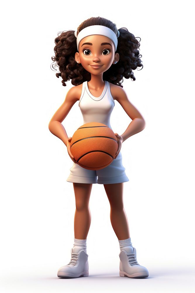 Basketball athlete cartoon sports. AI generated Image by rawpixel.