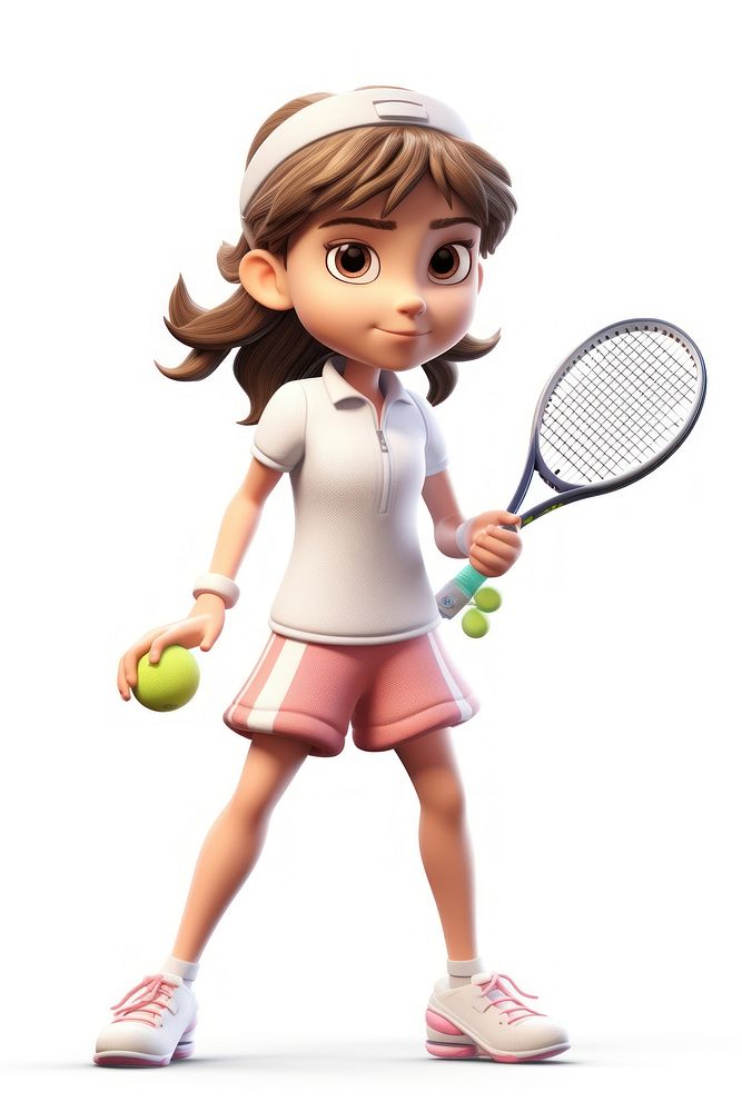 Tennis athlete cartoon sports. AI generated Image by rawpixel.