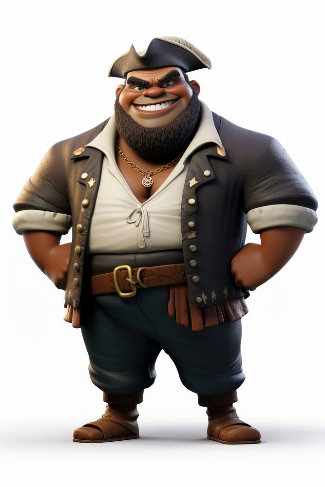 Cartoon pirate adult man. AI generated Image by rawpixel.