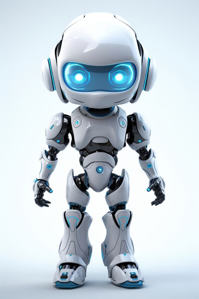 Robot cartoon futuristic technology. AI generated Image by rawpixel.