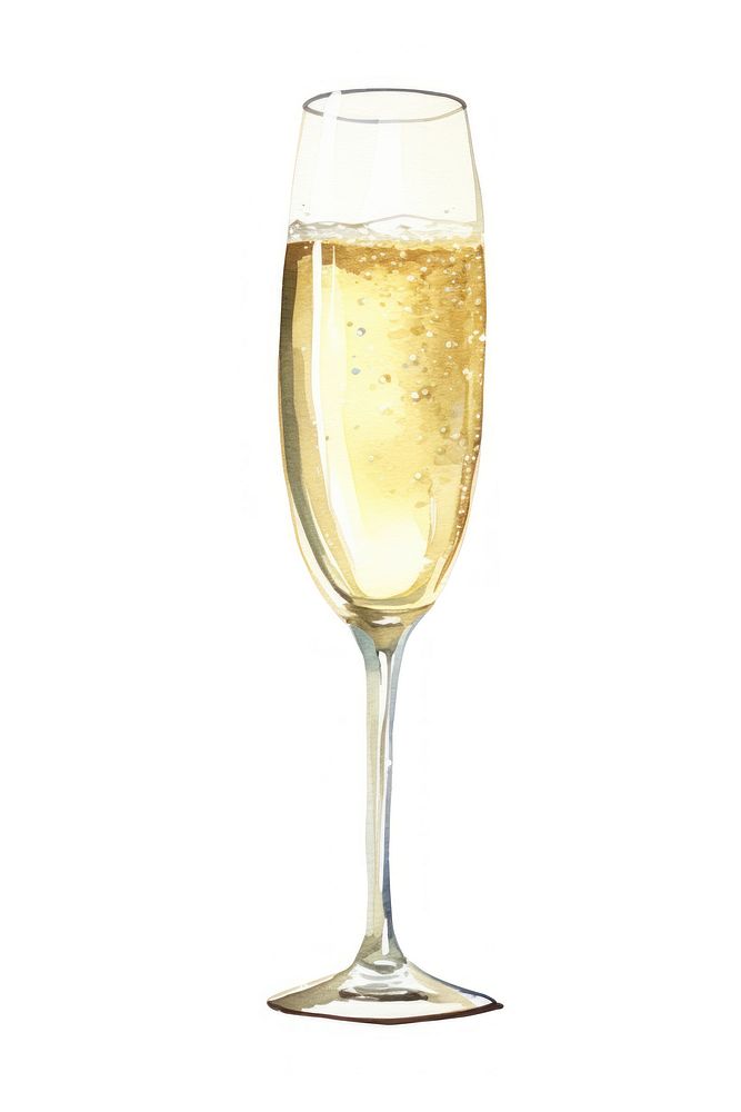 Champagne drink glass wine. AI generated Image by rawpixel.