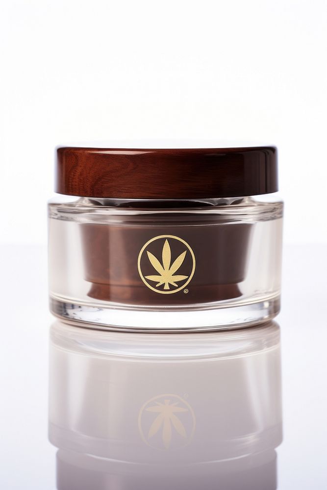 Container cosmetics cannabis face. AI generated Image by rawpixel.