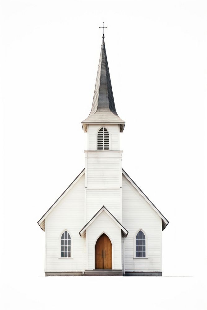 Architecture building steeple church. 