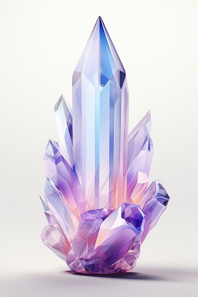 Crystal gemstone amethyst mineral. 