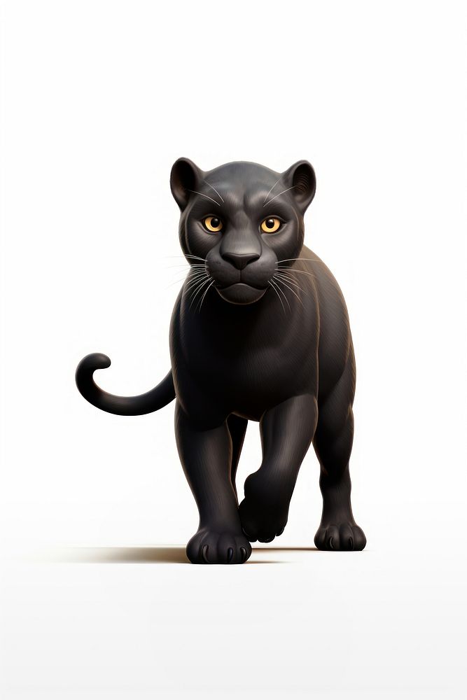 Panther wildlife cartoon panther. AI generated Image by rawpixel.