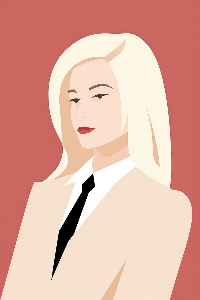 Portrait drawing sketch blonde. AI generated Image by rawpixel.