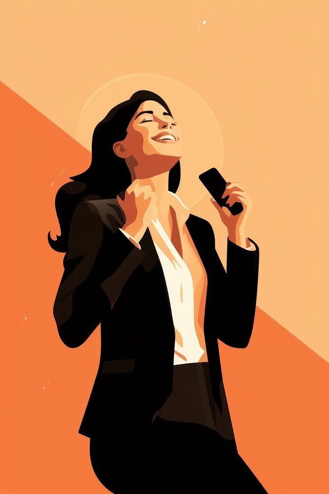 Blazer adult woman happy. AI generated Image by rawpixel.