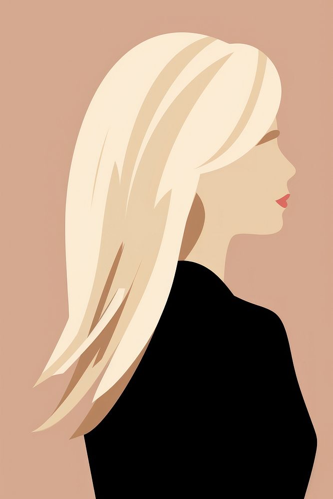 Blonde adult woman hair. AI generated Image by rawpixel.