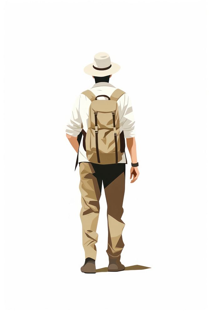 Backpack adult bag man. AI generated Image by rawpixel.