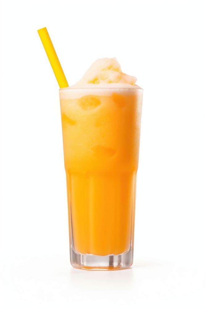 Cantaloup juice drink white background refreshment. 