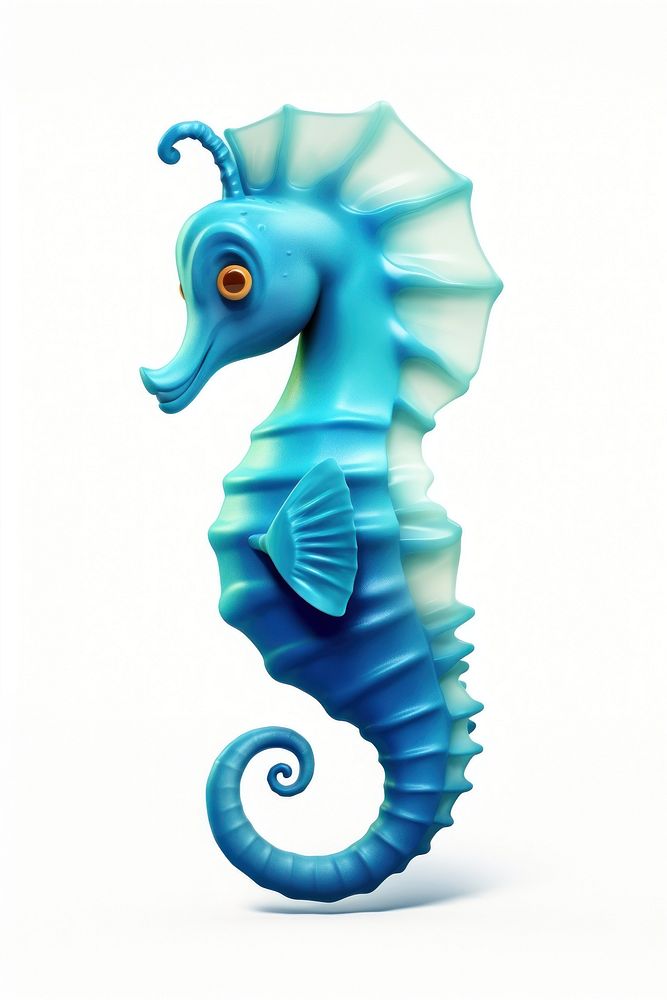 Seahorse cartoon animal mammal. AI generated Image by rawpixel.