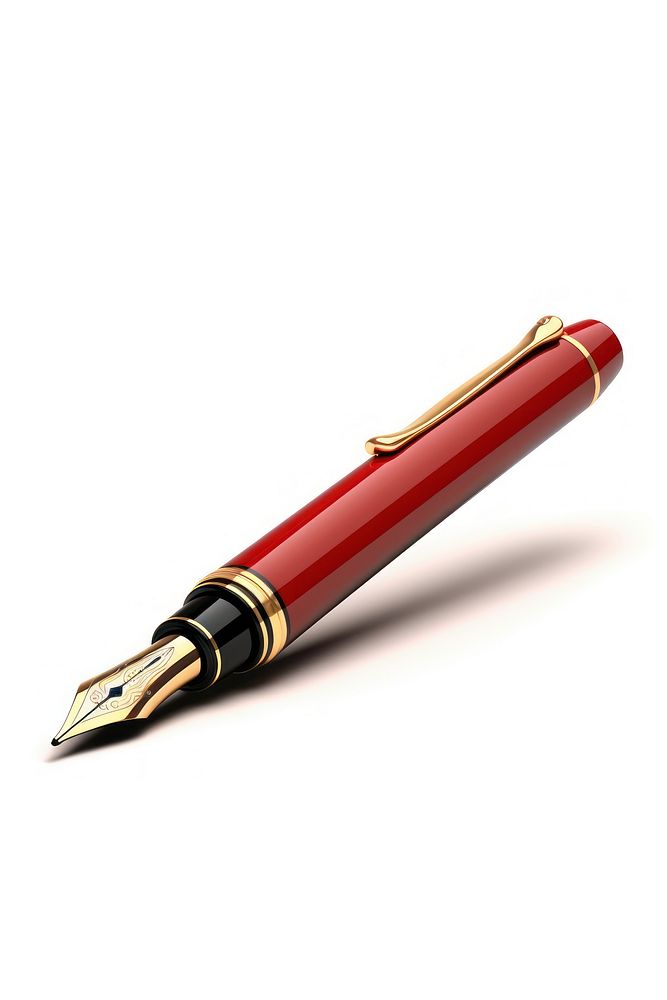 Fountainpen white background dynamite weaponry. AI generated Image by rawpixel.