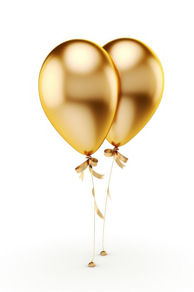 Anniversary balloon white background celebration. AI generated Image by rawpixel.