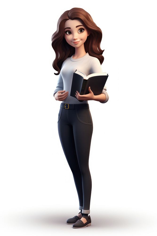 Cartoon female adult book. AI generated Image by rawpixel.